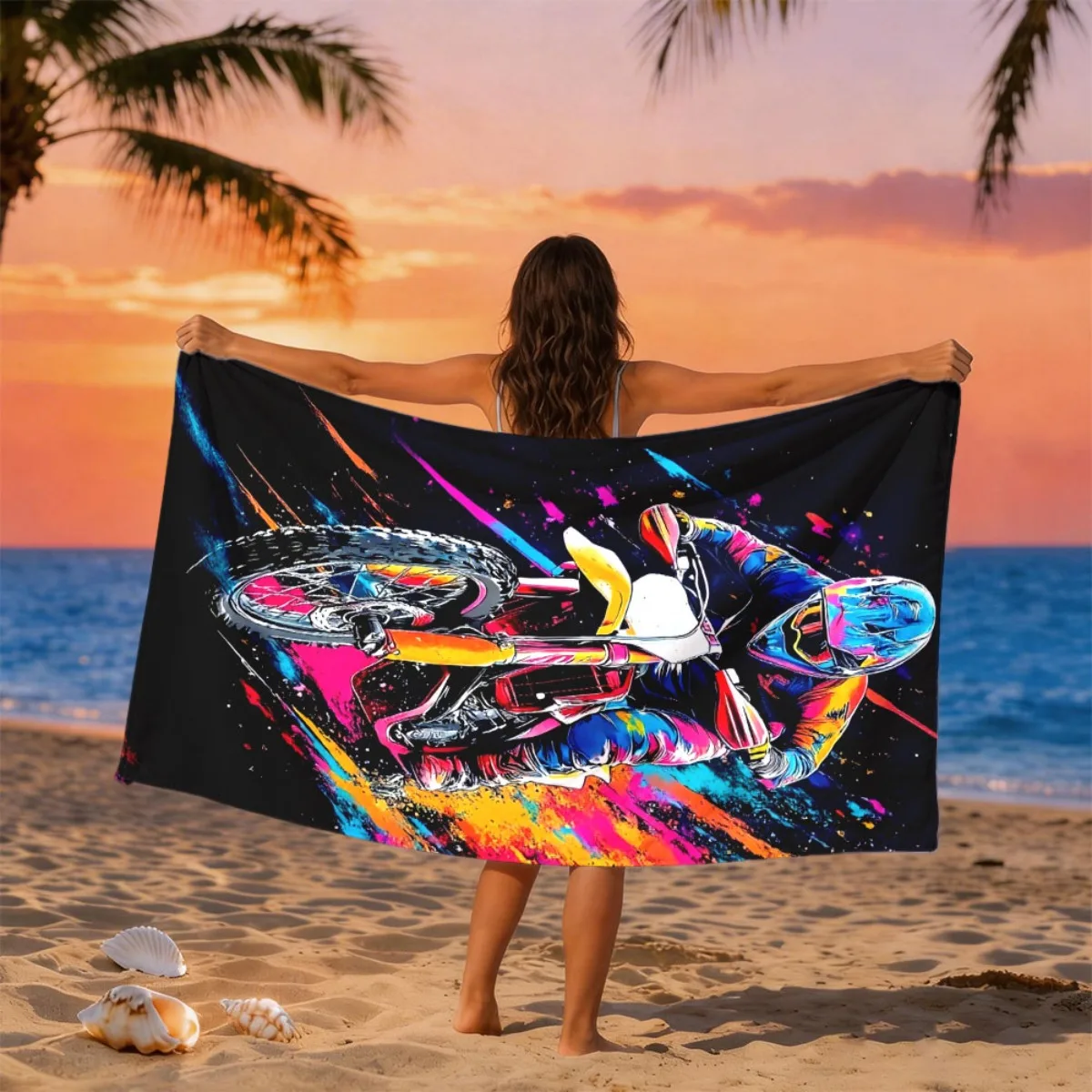 Sarong Men Wrap - Serviette de plage surdimensionnée pour femmes