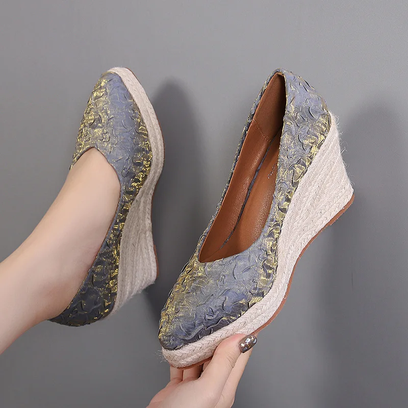 Espadrilles compensées à plate - Espadrille Slip On avis et prix