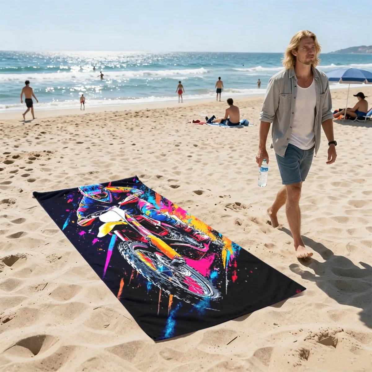 Serviette de plage surdimensio - Sarong Men Wrap avis et prix